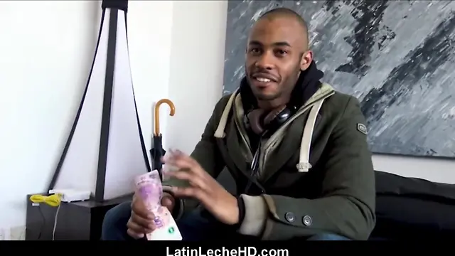 Interracial cash exchange: straight ebony jock paid to bareback and satisfy gay strangers anal desires