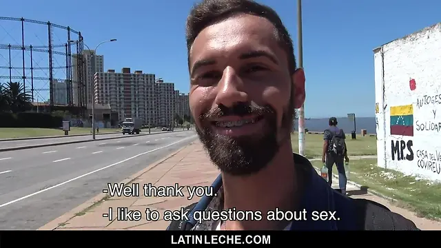 Latinleche: straight hunk pays for anal fun with cute latino twink in outdoor pov bareback session
