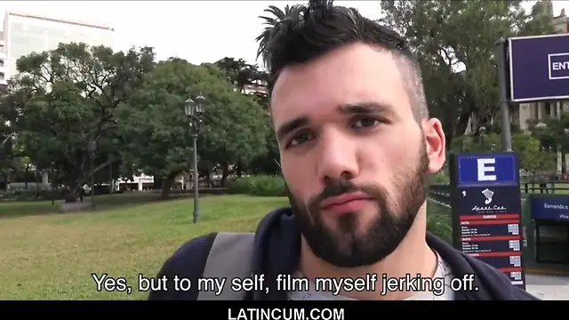 First time latino hunk gets paid for anal and blowjob by gay filmmaker pov