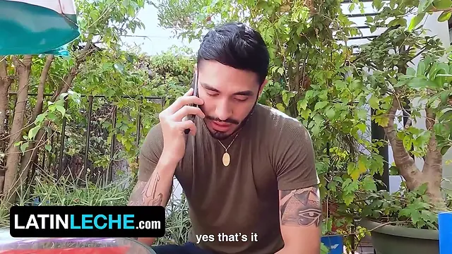 Latino leche: seductive star hooks up with hot stranger for sensual services