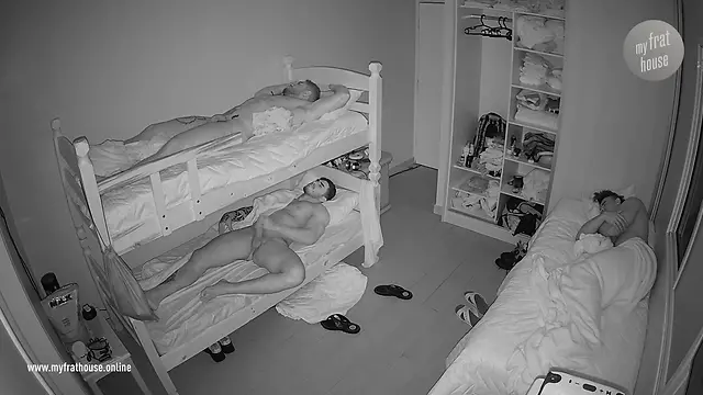 Unsuspecting teen caught on camera masturbating in real bedroom spy cam footage