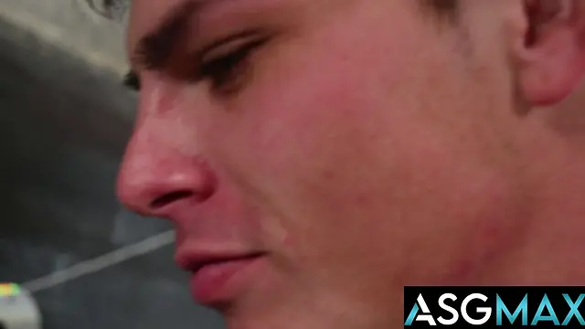 Oliver gets a special surprise from his boyfriend in this hot scene