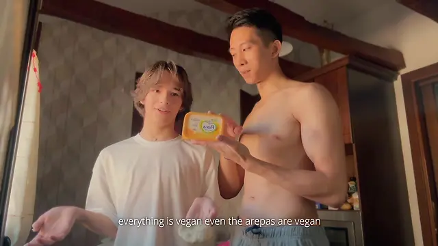 Hot Latino twink Nani enjoys sensual sex with his Asian boyfriend Tyler Wu